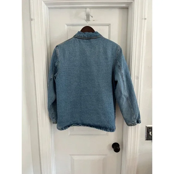 Lee Womens Denim Chore Jacket Quilted Lining - Picture 6 of 8